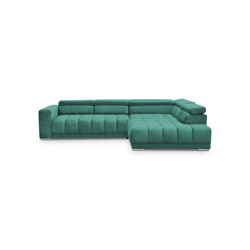3 Seater Corner Sofa , Right Hand Facing, Bluvel 85