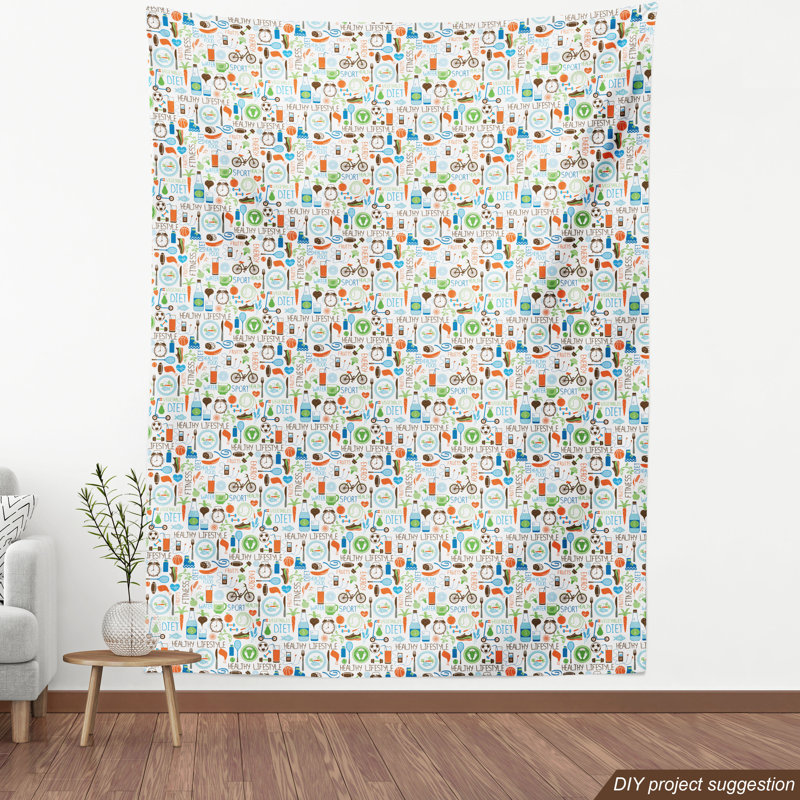 Tissu d’aptitude, l 58 po x L 180 po