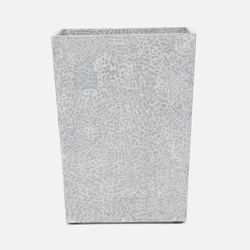 Callas 3 Gallons Waste Bin, Silver/White