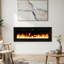 Symple Stuff Black Electric Fireplace with 5120 BTU-444426979