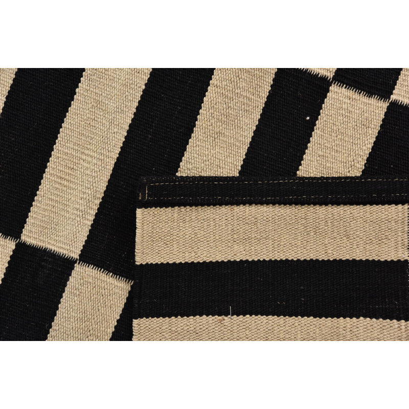 Tapis noir et blanc Jessen