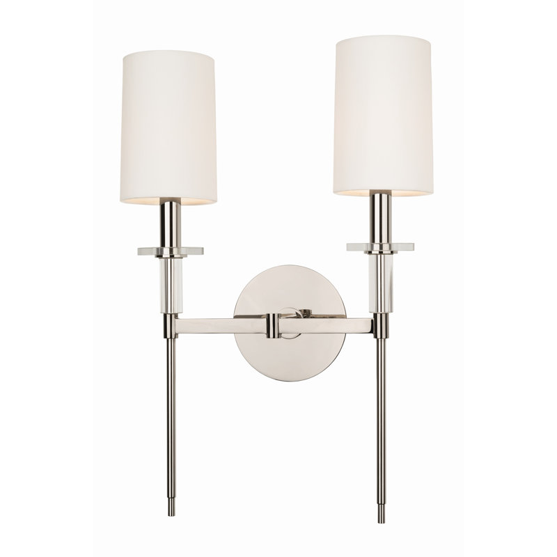 Amherst 2 - Light Armed Sconce, Polished Nickel
