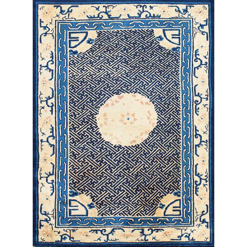 Antique Peking Chinese Ivory 1900s Rug