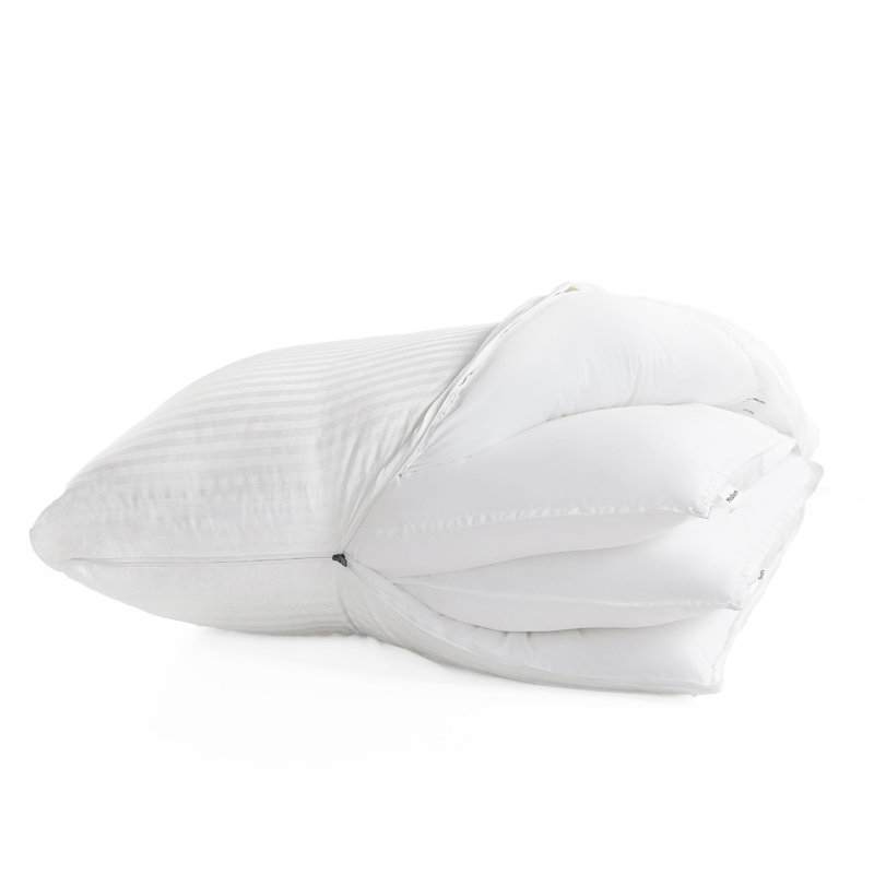 Oreiller standard à couche ajustable