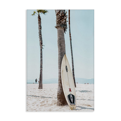 «California Summer Surfboard», art mural par Nataly White