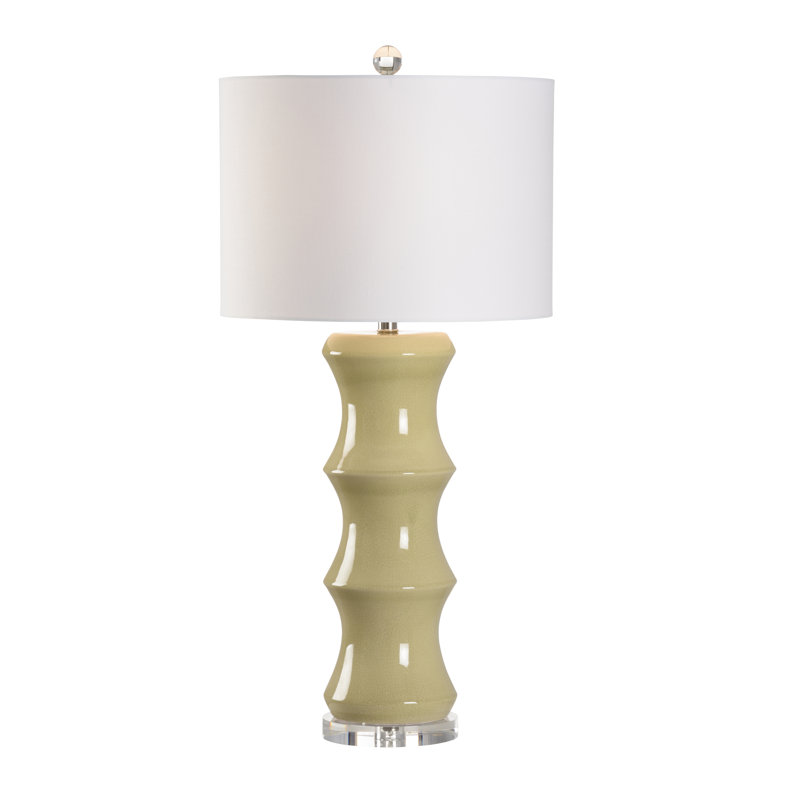 Shelbourne Table Lamp, Moss Crackle Glaze
