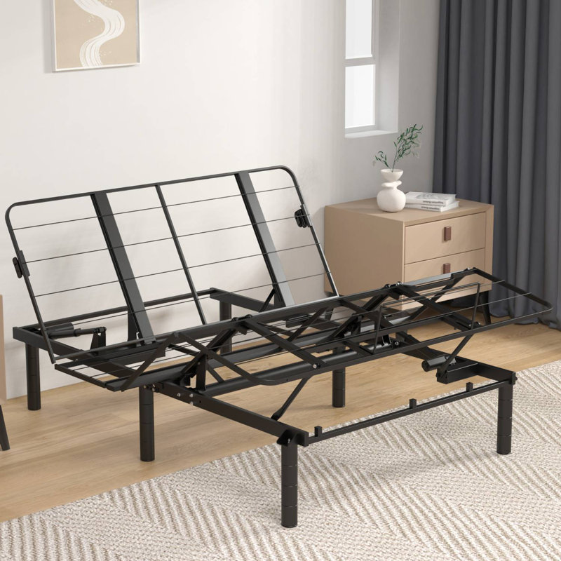 Zero Clearance Adjustable Bed Base Frame With Remote