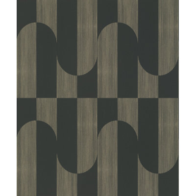 Blue Retro Funky Geometric Wallpaper R8379