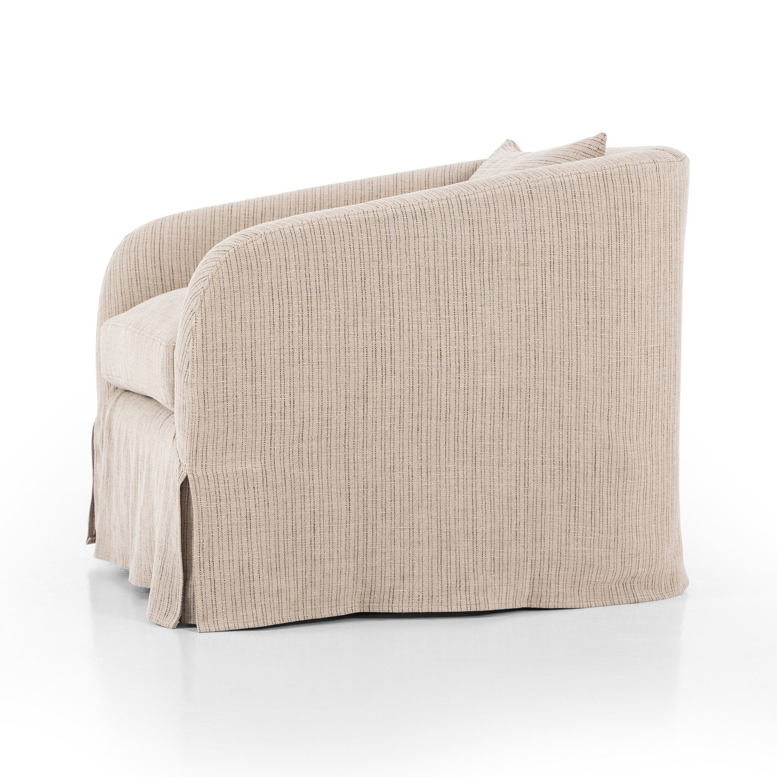 Topanga Slipcovered Swivel Chair