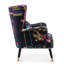 Upholstered Wingback Chair With Footstool-1815216775