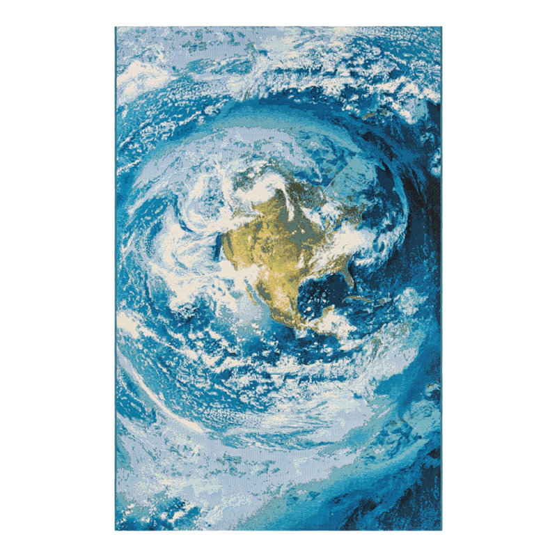 Keazia Indoor/Outdoor Area Rug, Rectangle 5'3" x 8'