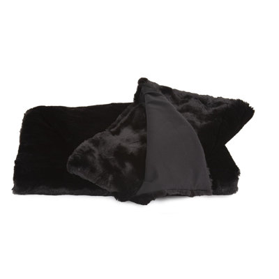 Dan High-pile Faux Fur Accent Throw Blanket