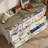 47.1''W 7-Drawer Dresser table with wooden storage cabinets, suitable for bedroom, living room or entryway.-114193920