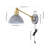 Cimarron Iron Plug-in Swing Arm Sconce with USB Charging Port-67638429