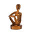 Breashears 12 "porte-bouteilles en bois sculpté à la main abstrait" pensant "