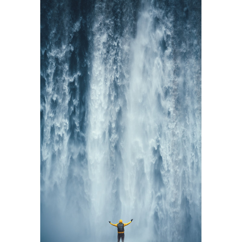 Majestic Waterfall - Wrapped Canvas Print, 46cm H x 30cm W