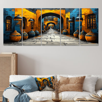 Blue And Yellow Istanbul Grand Bazaar II - Istanbul Wall Art Set