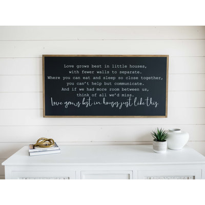 May Our Walls Know Joy Wood Framed Wall Art Sign