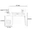 Commode simple multifonctionnelle de style crème
