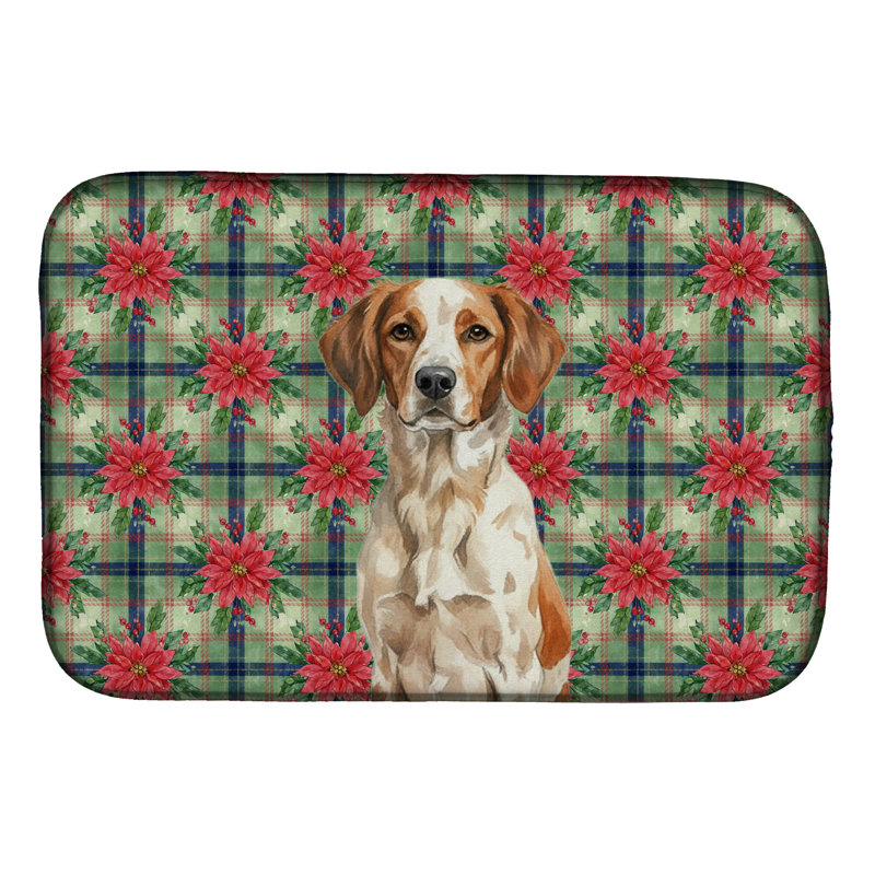 Tapis de vaisselle Roan Brittany Christmas PoinsettIas