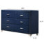 Ensemble de chambre avec grand lit 5 pièces Kennedy Pacific Blue-11327452