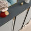Rangement pour chaussures en aluminium noir et gris