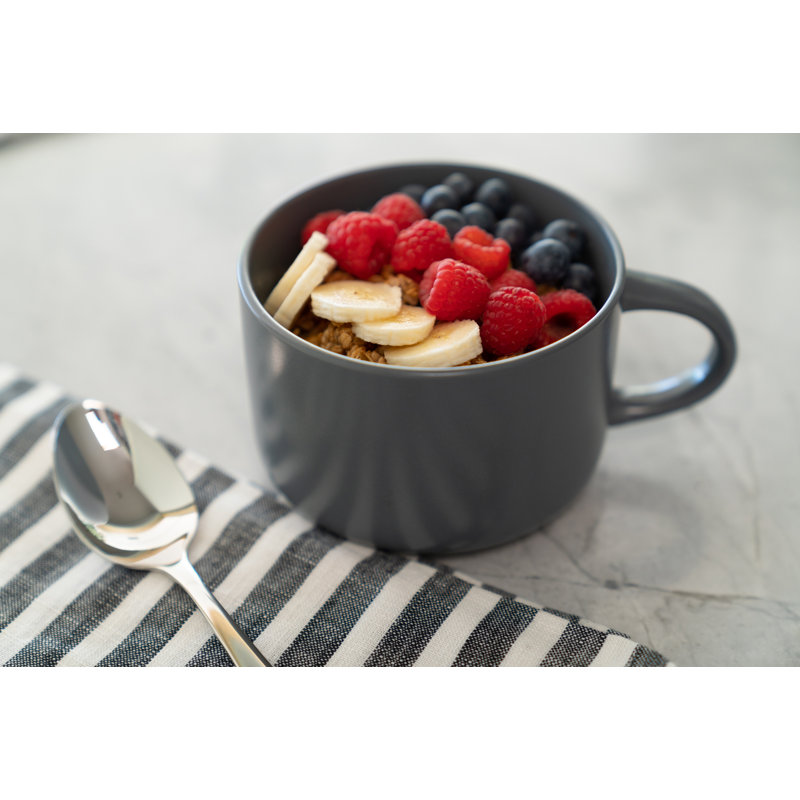 Wazee Matte Oversized 22 oz Mug, Gray