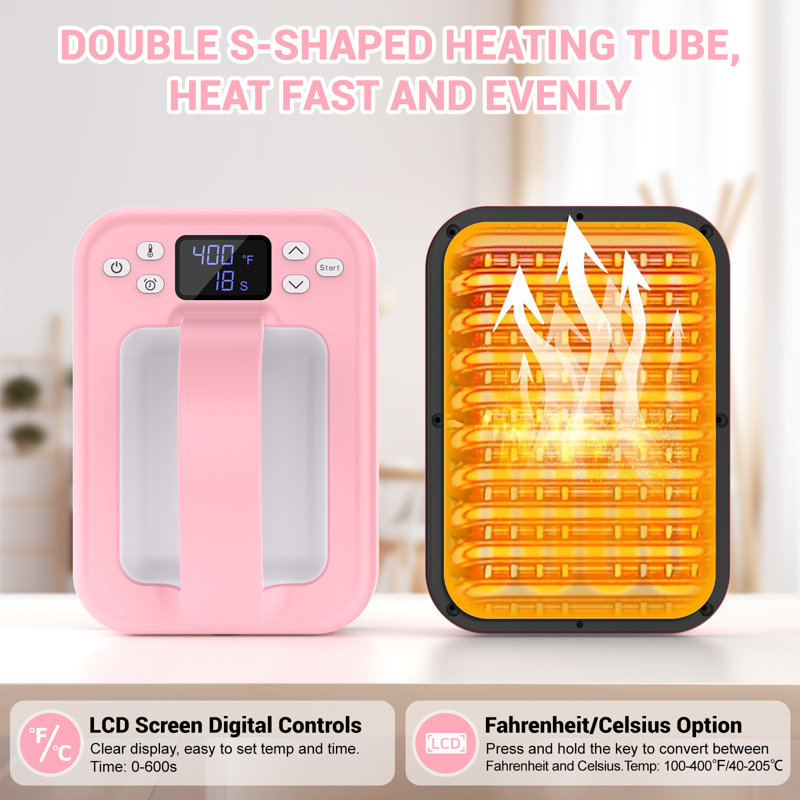 Presse à chaud avec application pour téléphone, Rose