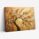 Art mural sur toile Gallery Wrap pour le salon, la chambre à coucher, le bureau ou le vestibule - décoration murale décorative avec arbre doré