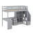 Twin Size Loft Bed With Desk And Drawers-377568924