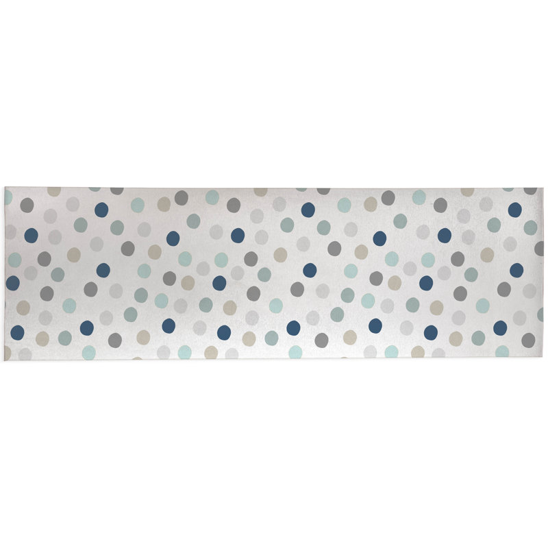 Always Polka Non-Slip Outdoor Rug, Runner 2'6'' x 8'