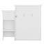 Lit mural peu encombrant avec tablettes de rangement et conception classique à persiennes-1286363290
