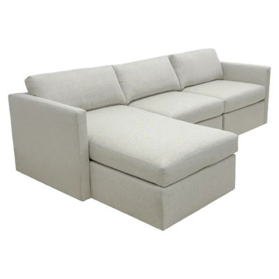 All Modern Sectional No Ottoman--Truffle