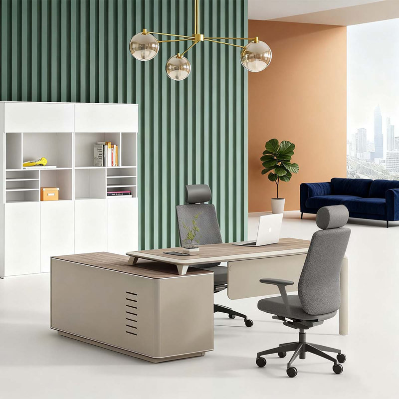 Bureau de direction en L