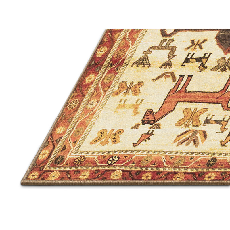 Olicia Southwestern Indoor Rug, Rectangle 4' x 6'