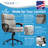 Click365 Transform 2.0 Ergonomic Mid Back Desk Chair, with Padded armrests, Adjustable-Height-94016839-94016840