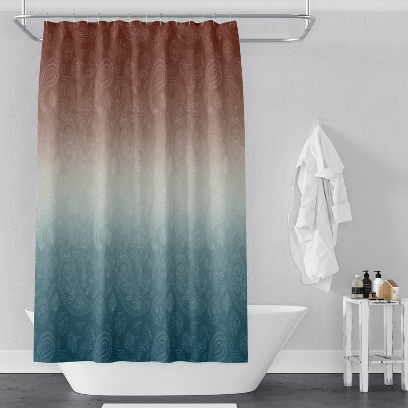 Rideau de douche simple Ombre, H 72 po x l 70 po
