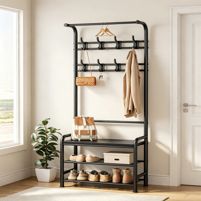 Metal 8 - Hook Coat Rack