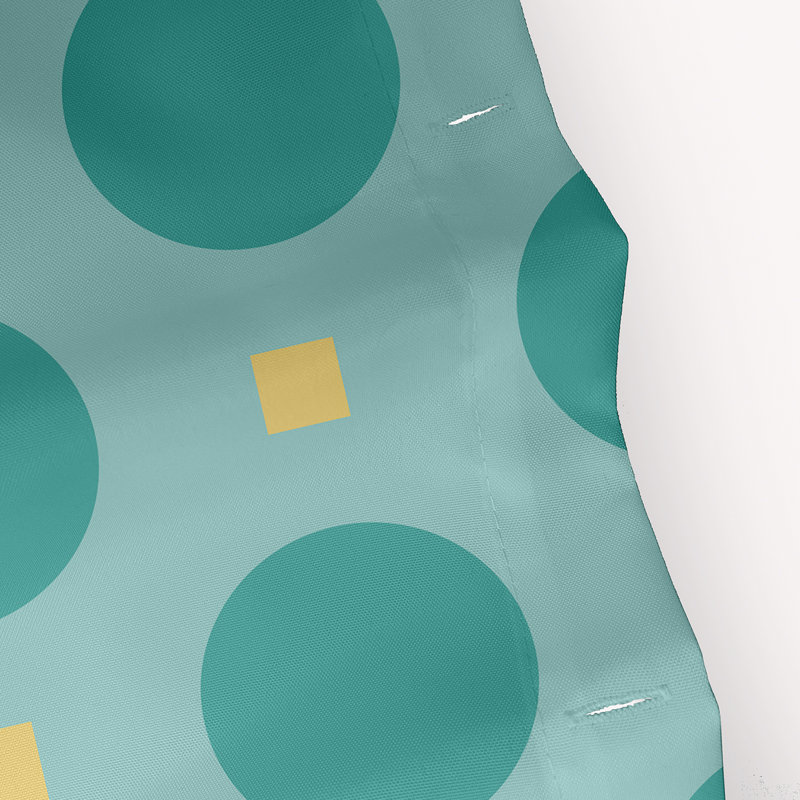 Rideau de douche Geartsje, Bleu clair / turquoise