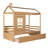 Mcclean Pine Solid Wood Bed with Drawers-985985496
