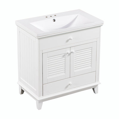 Meuble-lavabo simple 30 po avec comptoir