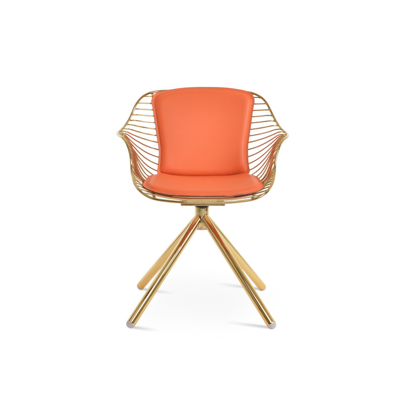Fauteuil Zebra, Orange, Or