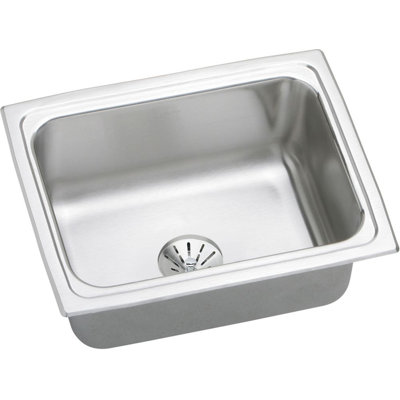 Gourmet 25" x 19.5" Top Mount Kitchen Sink