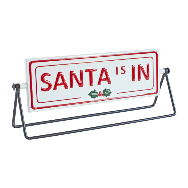 Ensemble de panneaux réversibles en fer 2 pièces Santa