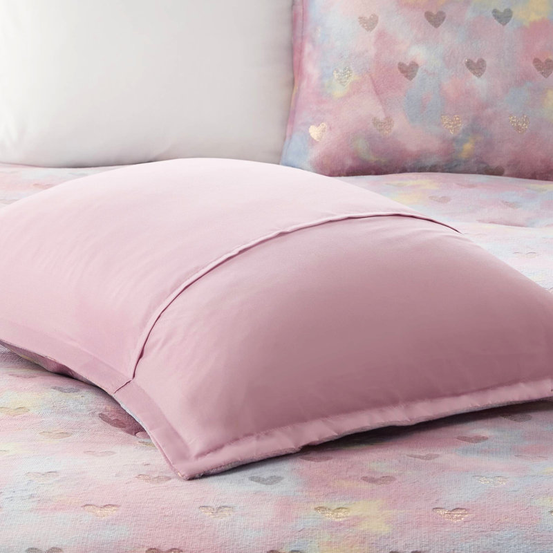 Literie imprimée métallique simple / simple TG avec coussin et édredon ultra-léger