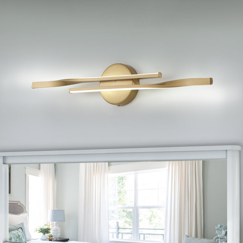 Shoji 2 - Light Dimmable LED Vanity Light, Gold