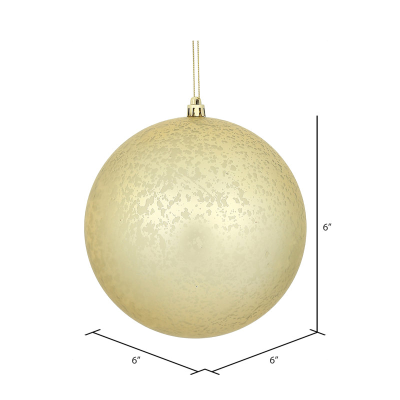 Ornement boule de mercure mat Duffield, Champagne