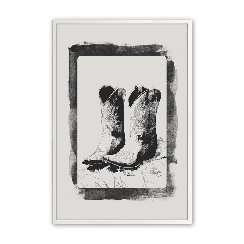 Impression de cartes monochromes occidentales III, Blanc opaque, H 21 po x l 17 po