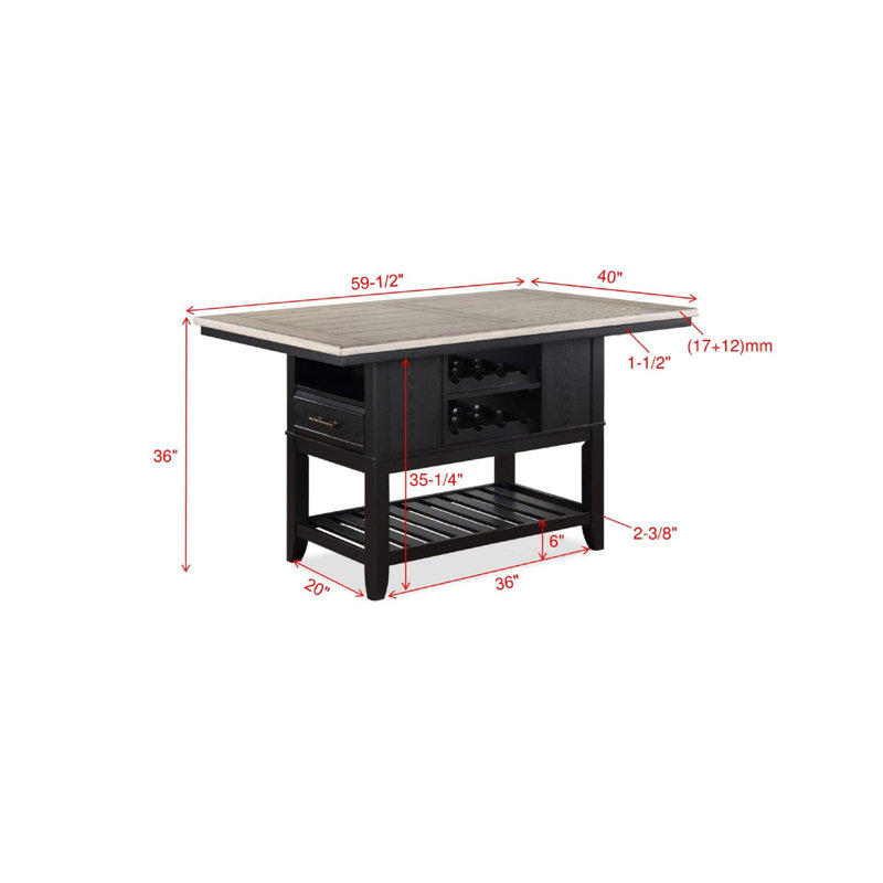 1pc Counter Height Table
