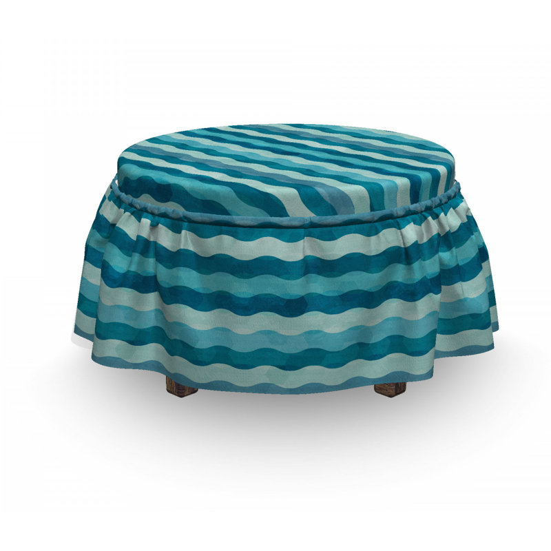 Box Cushion Ottoman Slipcover